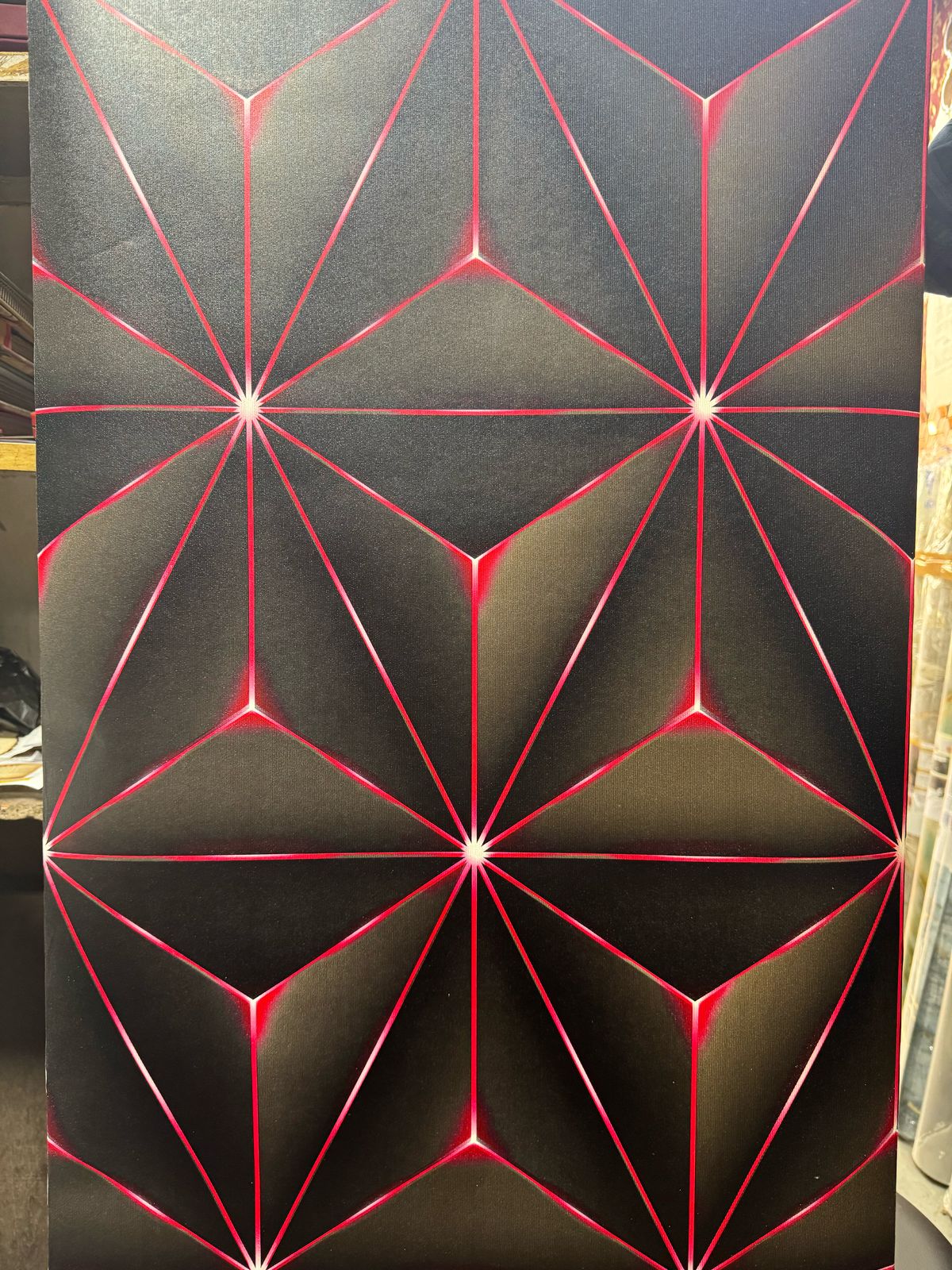 BLACK AND RED 3D 